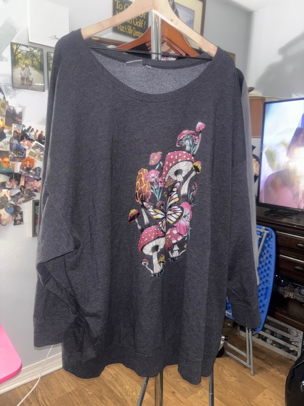 Torrid Mushroom Classic Fit Super Soft Fleece Drop Shoulder Sweatshirt